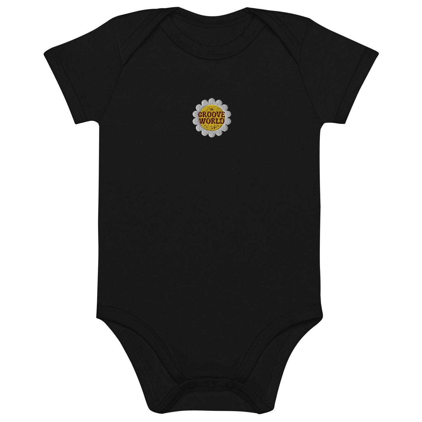 The Groove Worlds Organic cotton baby bodysuit