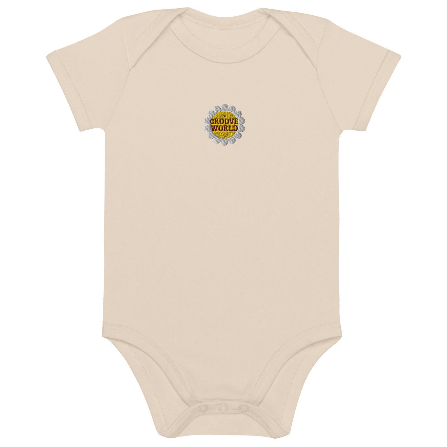 The Groove Worlds Organic cotton baby bodysuit